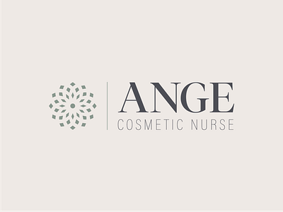 Ange Cosmetic Nurse botox branding cosmetic cosmetic nurse dandelion illustrator logo nurse typography vector wishes