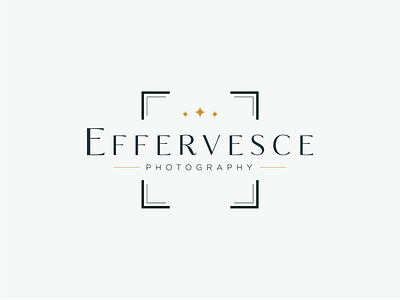 Effervesce Photography branding camera design effervesce lens logo photography