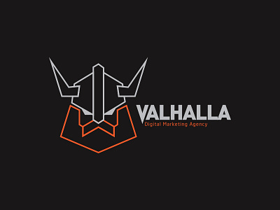 Valhalla logo final agency logo viking