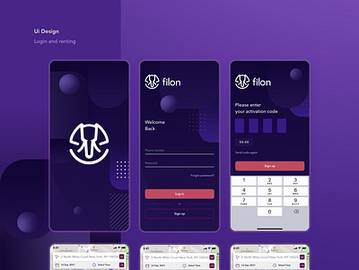 Filon App app app design branding design ios ui ux