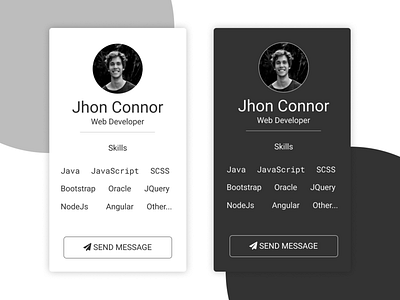 Dark Light app design flat typography ui ux