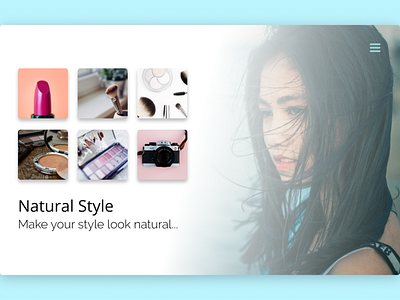 Make Nature Style app branding design flat ui ux web website