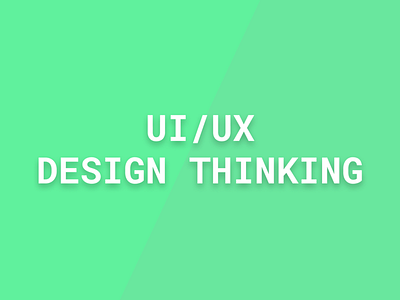 UI For Design / UX For Thinking app design flat type typography ui ux