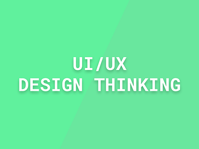 UI For Design / UX For Thinking