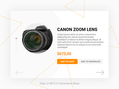 Daily UI #012 E-Commerce Shop