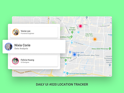 Daily UI #020 Location Tracker 020 daily ui daily ui 020 location tracker design location tracker ui ux