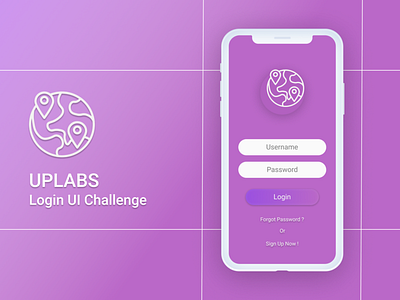 Login Ui Challenge - Uplabs