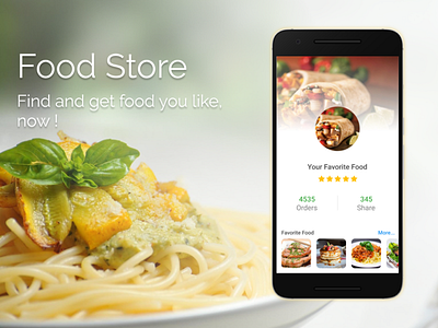 Food Store food app ux ui