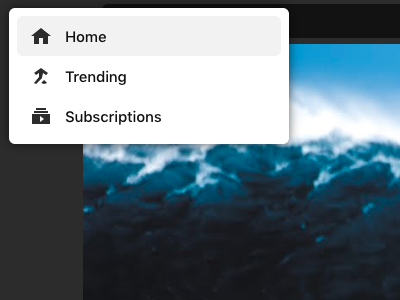 Screen Shot 2019 11 29 at 23 10 12 home icon menu subscriptions trending