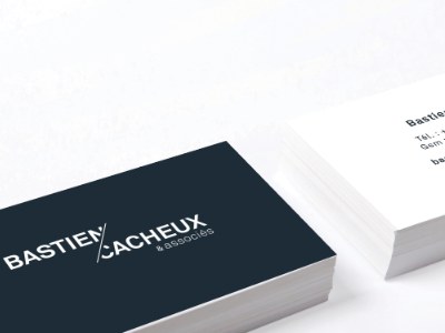 Bastien Cacheux business cards identity