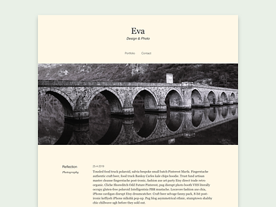 Eva blog porfolio webdesign webdevelopment