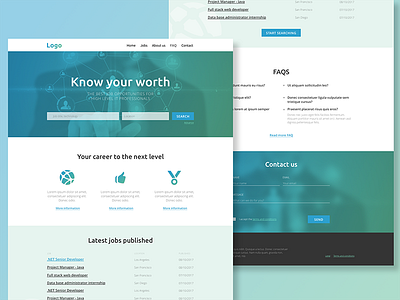 Job search landing page gradient job job search landing landing page search