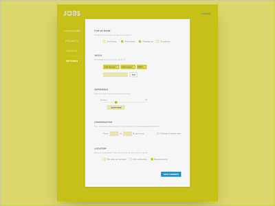 DailyUI #007 - Settings 007 daily ui challenge dailyui settings settings screen