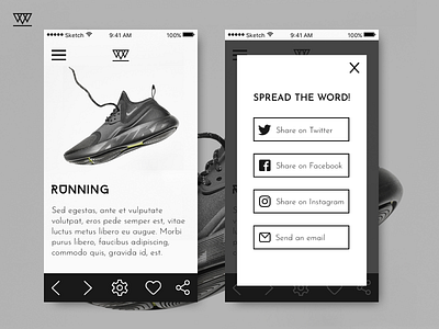 DailyUI #010 - Social share 010 daily ui challenge dailyui dailyui 010 running share social social share
