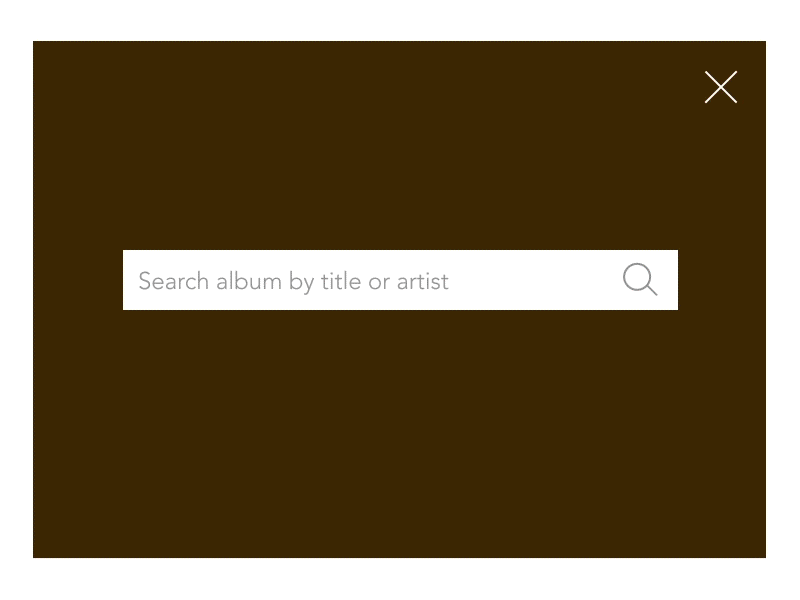 DailyUI #022 - Search 022 ae animation dailyui 022 gif music store prototyping search ui ux dailyui
