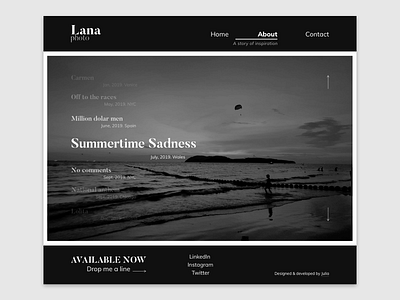 Lana - WordPress theme design development photography portfolio webdesign wordpress