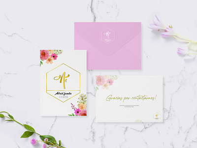 Diseño de tarjeta de invitación eventos. branding card event logo