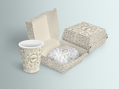 Diseño de empaque de comida. branding design packaging