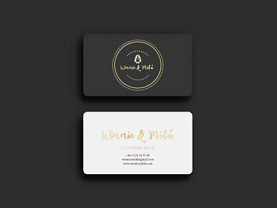 Diseño de tarjeta de presentación para marca de ropa. branding business card design