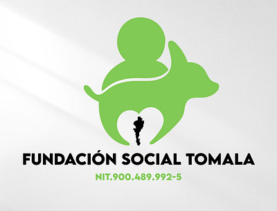 Logo fundación animal. branding design logo