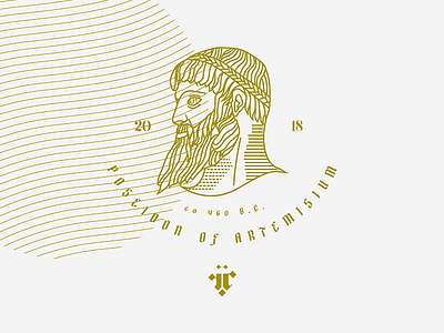 Poseidon branding design illustration lettering logo type typography vector
