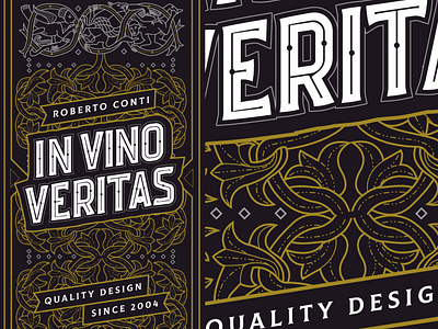 In vino veritas branding design illustration lettering logo packagedesign packaging type typography vector