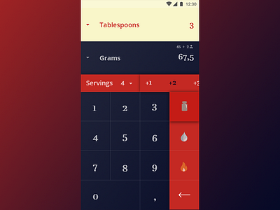 Daily Ui 004 Measurement Converter/Calculator 004 calculator cooking daily ui design ui ux