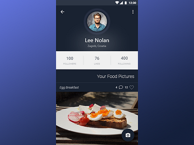 Daily Ui  006 User Profile