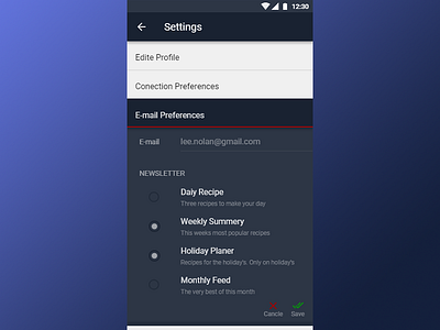 Daily Ui  007  Settings