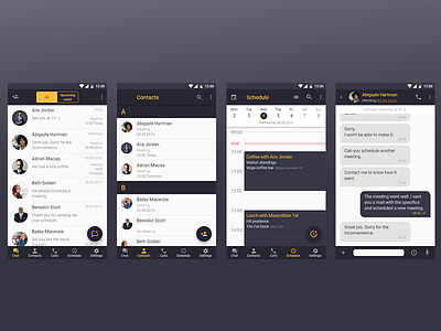 Direct Messaging And Schedule 013 daily ui design direct messaging schedule ui ux