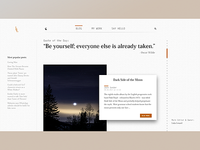 Daily Ui  #035 Blog Post