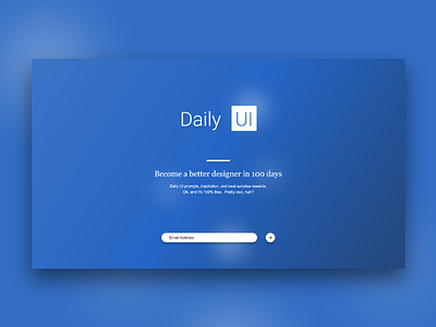 Daily Ui #100 Daily Ui Landing Page