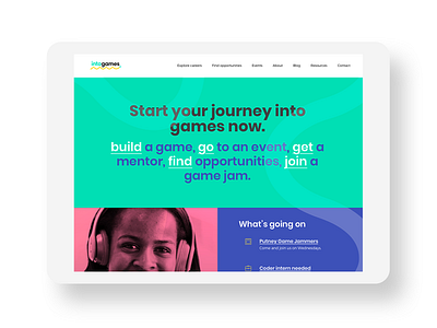 Into Games website branding design typography ui ux vector web
