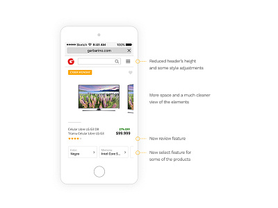 Mobile product page