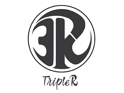 3RK Logo 3rk black desing grey illustration logo r triple