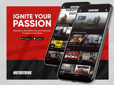 Motor Trend Mobile APP app clean design flat ios mobile type ui ux ux ui web website