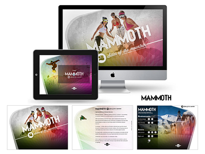 Mammoth app branding clean design flat mobile ui ux web