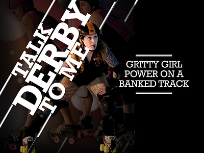 Roller Derby design illustration typography web