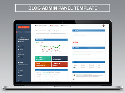 Blog Admin Panel (.PSD)