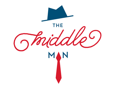 The Middle Man hat logo necktie tie
