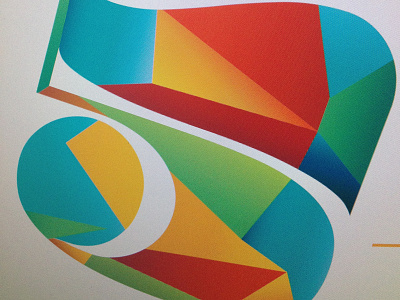 Gradient Five colorful five gradient number typography