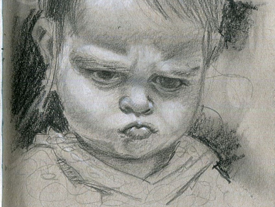 Sulk! illustration pencil drawing portraits sketchbook