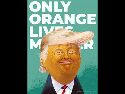 Evil Orange caricature clip studio paint drawing editorial illustration illustration portrait portrait illustration