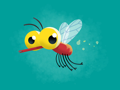 Buzzy Mc Buzzface character design clipstudiopaint illustration insect