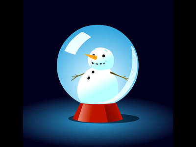 Snow Globe animation christmas moho