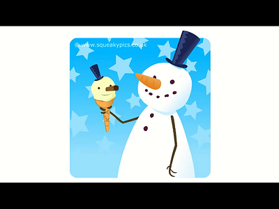 Snowman Ventriloquist animation character design christmas moho