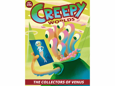 Creepy Worlds alien clip studio paint illustration sci fi
