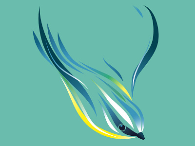 Speed Bird illustration packaging vector