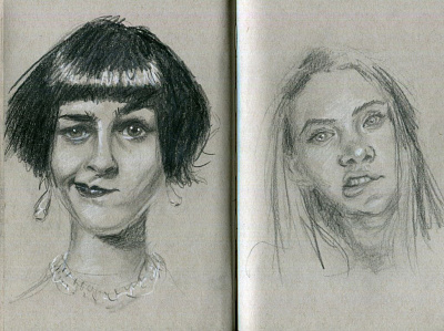 Hmmmmmm illustration pencil portrait sketch sketchbook