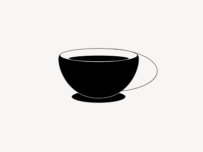 morning 😴 coffee coffee cup design draft drafts flat illustration minimalist vector